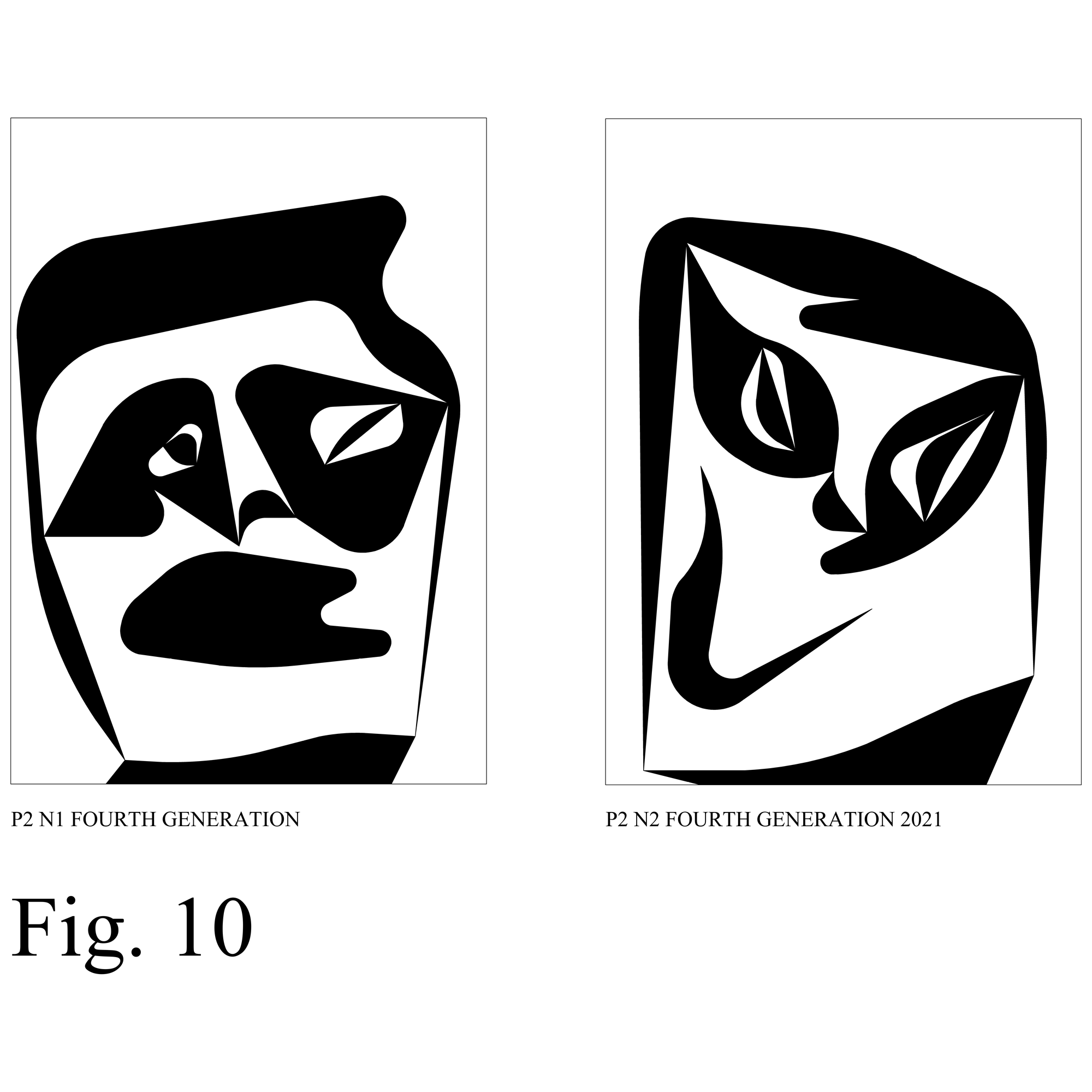 STOCHASTIC UNPREDICTABLE FACES FIG 10, STOCHASTIC UNPREDICTABLE FACES FIG 10, Sergio Lombardo