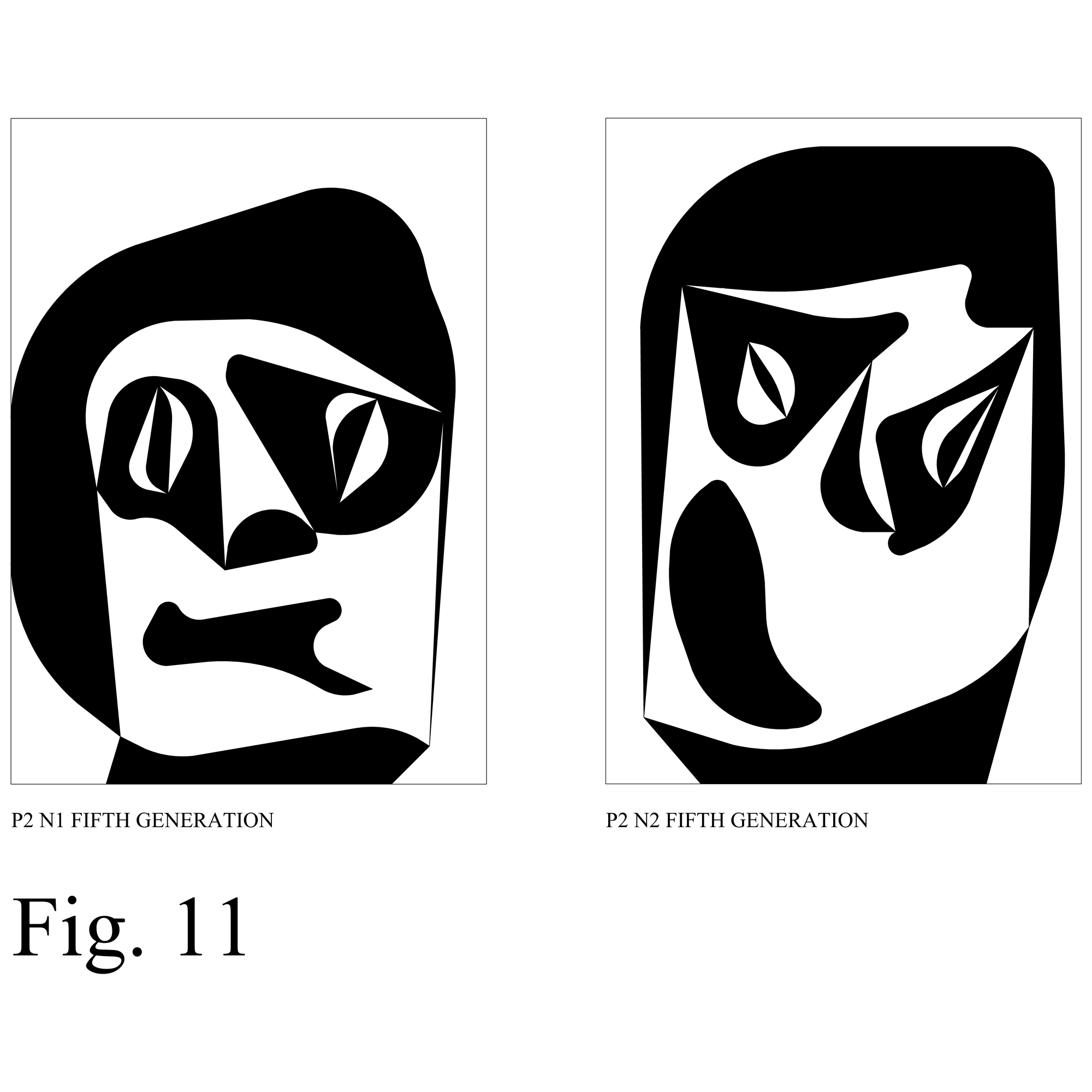 STOCHASTIC UNPREDICTABLE FACES FIG 11, STOCHASTIC UNPREDICTABLE FACES FIG 11, Sergio Lombardo