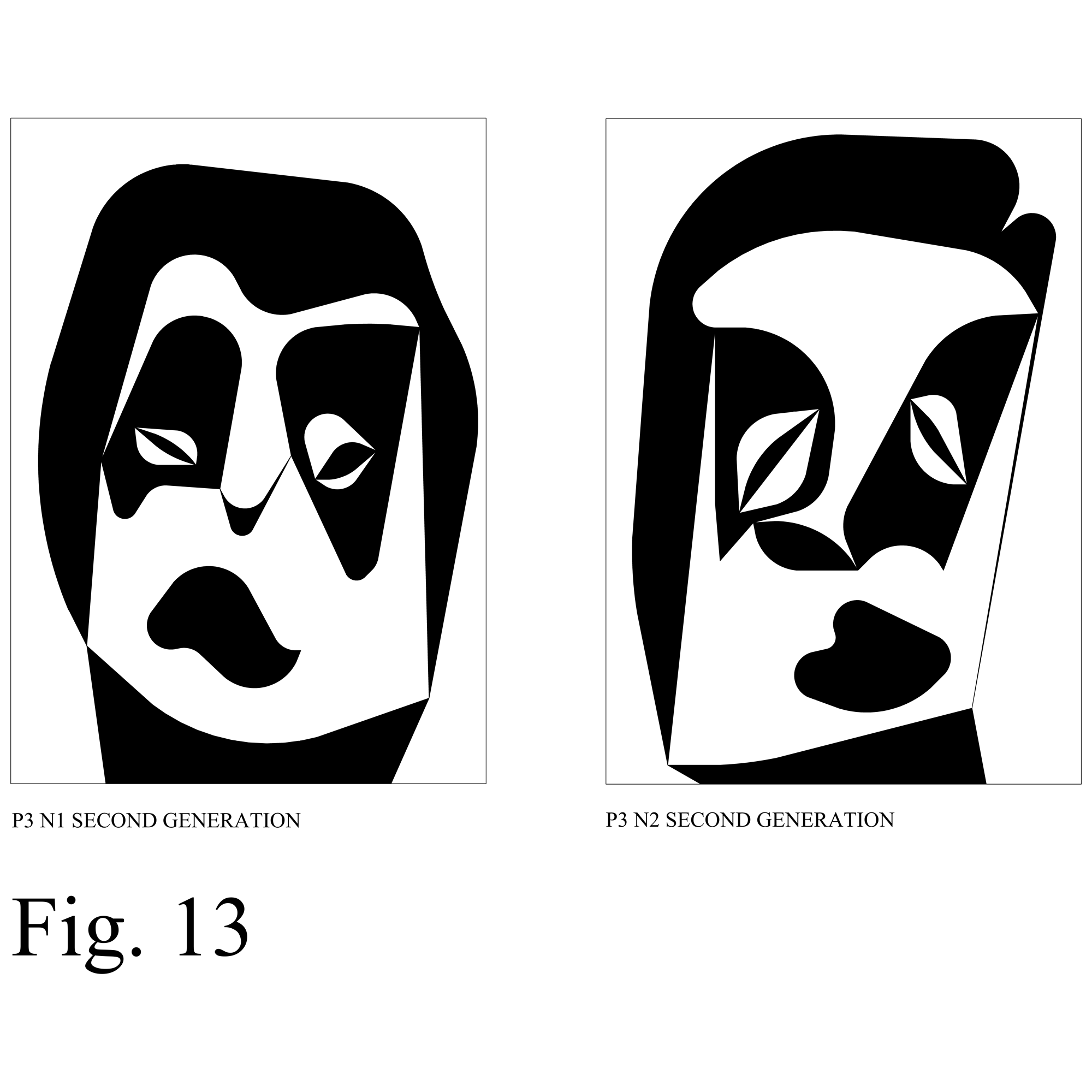 STOCHASTIC UNPREDICTABLE FACES FIG 13, STOCHASTIC UNPREDICTABLE FACES FIG 13, Sergio Lombardo
