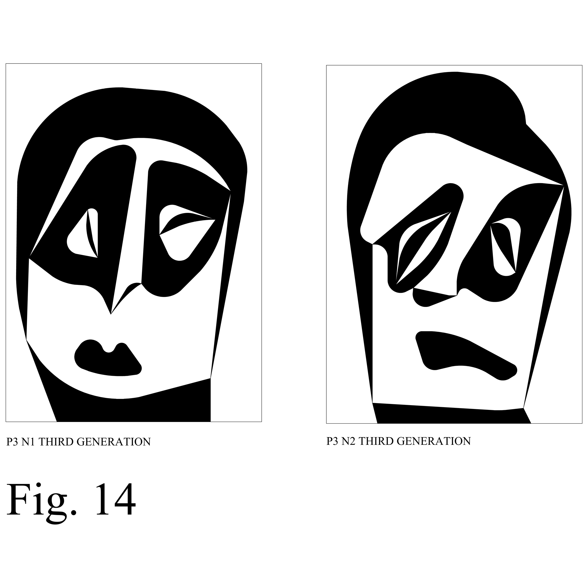 STOCHASTIC UNPREDICTABLE FACES FIG 14, STOCHASTIC UNPREDICTABLE FACES FIG 14, Sergio Lombardo