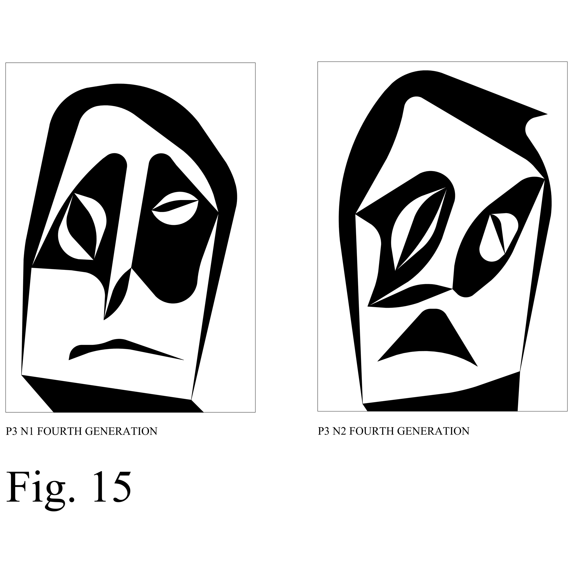 STOCHASTIC UNPREDICTABLE FACES FIG 15, STOCHASTIC UNPREDICTABLE FACES FIG 15, Sergio Lombardo
