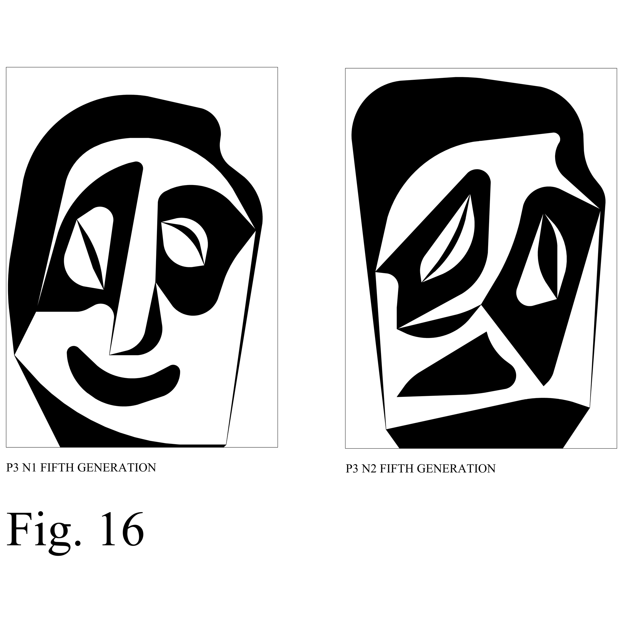 STOCHASTIC UNPREDICTABLE FACES FIG 16, STOCHASTIC UNPREDICTABLE FACES FIG 16, Sergio Lombardo