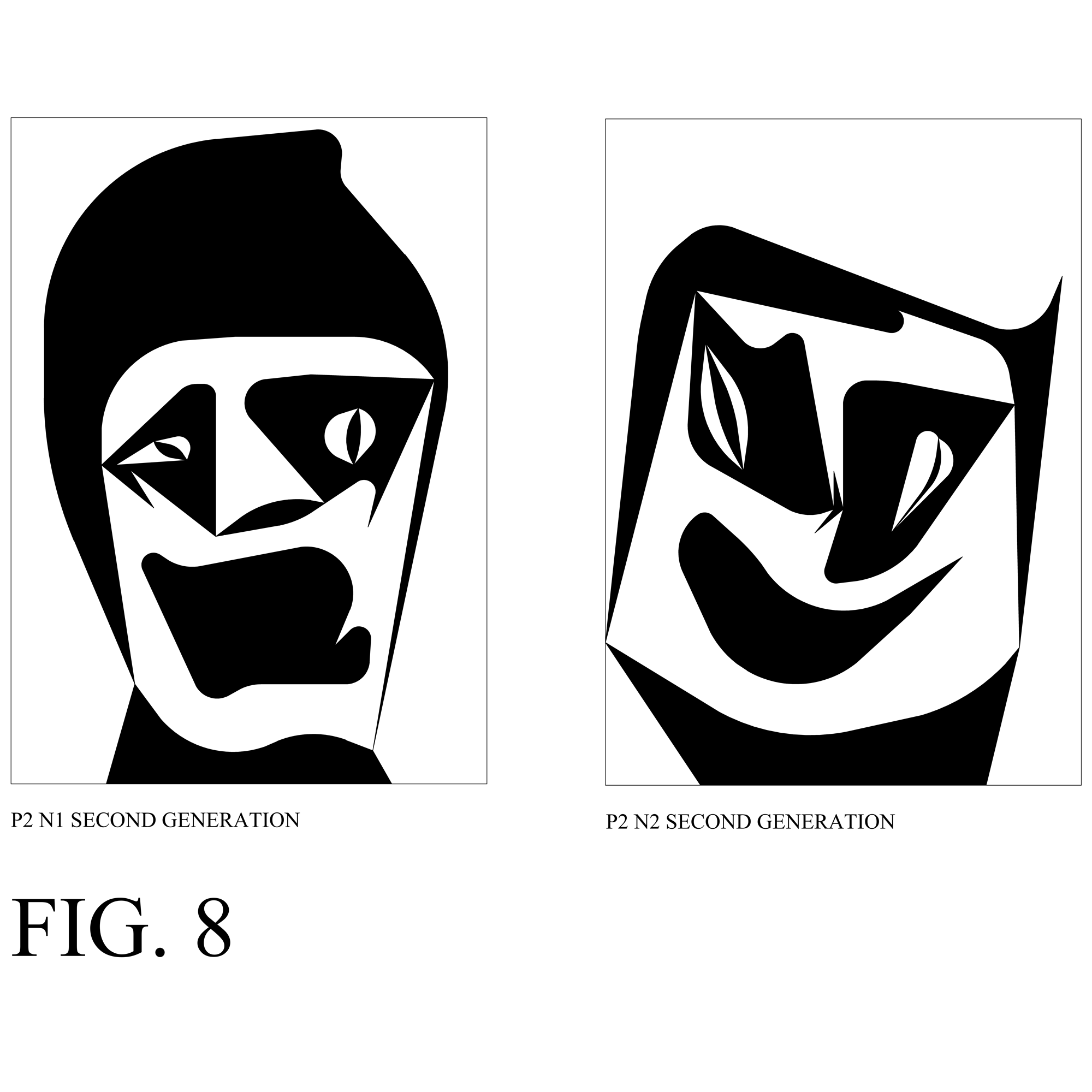 STOCHASTIC UNPREDICTABLE FACES FIG 8, STOCHASTIC UNPREDICTABLE FACES FIG 8, Sergio Lombardo